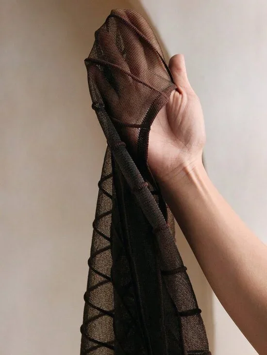 Women's Elegant Knitted Yarn Splicing Sheer Long Fish Tail Skirt - Picture 6 of 6